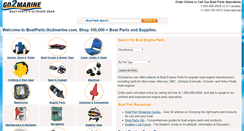 Desktop Screenshot of boatparts.go2marine.com