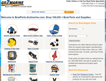 Tablet Screenshot of boatparts.go2marine.com